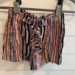 Rue 21 Paper bag stripe shorts